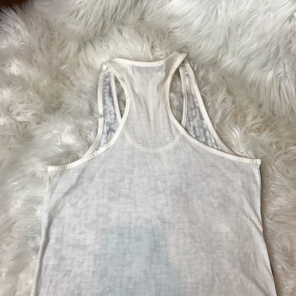 Black and white Sequin ALMOST FAMOUS tank top muscle tee sequin - Picture 5 of 7